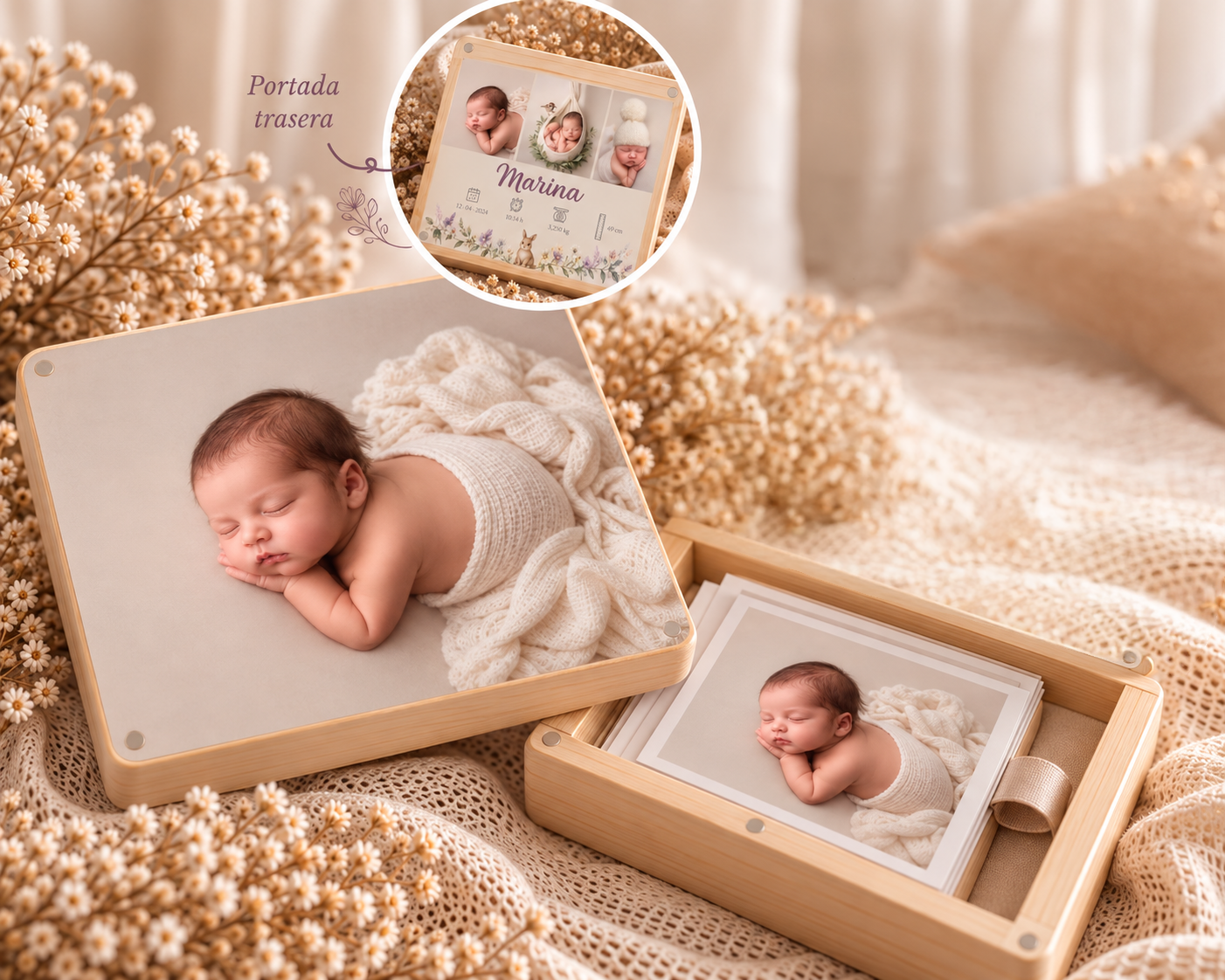 Caja de recuerdos para bebé Marina