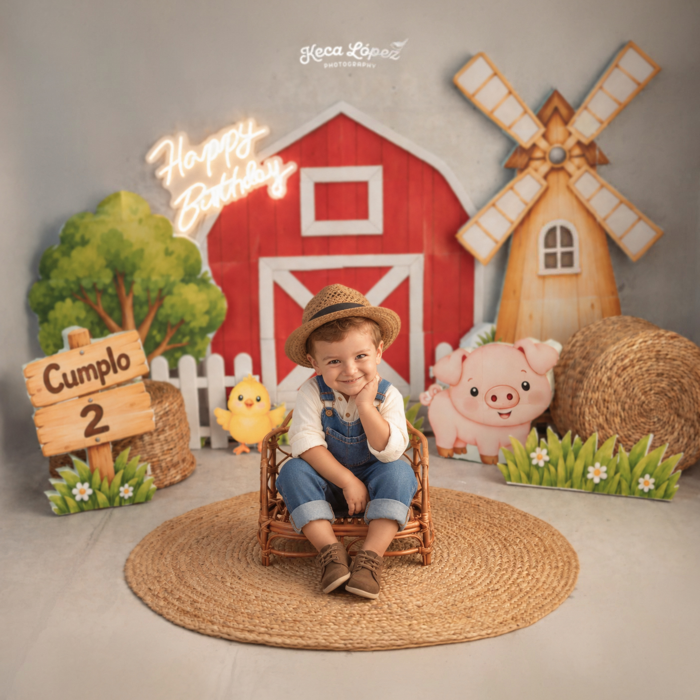 Cumpleaños de granja con encanto copia